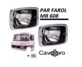 Par Farol Caminhão Mb 608 708 Com Aro Cromado