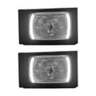 Par Farol Caminhão Scan 112 113 Completo Com Moldura e Contorno DRL Guia de Luz LED IAM