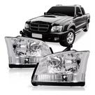 Par Farol Camionete S10 Blazer Pit Bull Pisca Cristal 01 02 03 04 2005 2006 2007 2008 2009 2010 2011