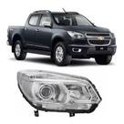Par Farol Camionete S10 LTZ Foco Duplo Máscara Cromada C/ Projetor 12 13 14 2015 2016 2017 2018 2019