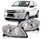 Par farol celta prisma 2006 2007 2008 2009 10 11 12 cromado Par farol celta prisma 2006 2007 2008 2009 10 11 12 cromado