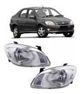 Par farol celta prisma cromado 2006 2007 2008 2009 10/14 d/e Par farol celta prisma cromado 2006 2007 2008 2009 10/14 d/e