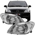 Par Farol Celta Prisma Mascara Cromada 2007 2008 2009 2010 2011 2012 2013 2014 2015