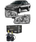 Par farol classic 2011 a 2016 mascara cromada - ai + super led limited edition 12v 4300k h4 code