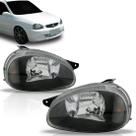 Par farol corsa classic 2000 a 2010 mascara negra