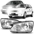 Par farol corsa classic 2011 12 13 14 15 16 mascara cromada