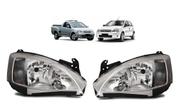 Par farol corsa g2 03 04 05 06 07 08 09 10 11 12 mascara cromada pisca lente estriada