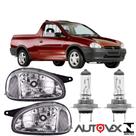 Par farol corsa pick up 1994 a 2002 cromado pl lamp halogena