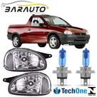 Par farol corsa pickup 1994 a 2002 cromado vidro super brancas Par farol corsa pickup 1994 a 2002 cromado vidro super brancas