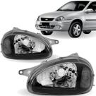 Par farol corsa pickup 1995 96 97 98 99 00 01 02 03 negro