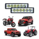 Par Farol De Milha 6 Leds 18w Barra Led 12v 24v Universal Par Farol De Milha 6 Leds 18w Barra Led 12v 24v Universal