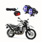 Par Farol de Milha Angel Eye U7 Azul Moto Yamaha XT 660R 2005 2006 2007 2008 2009 2010 2011 2012 2013