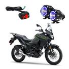 Par Farol de Milha Angel Eye U7 Mini Azul para Moto Kawasaki Versys 300 2007 2008 2009 2010 2011 2012 2013 2014 até 2022 Par Farol de Milha Angel Eye U7 Mini Azul para Moto Kawasaki Versys 300 2007 2008 2009 2010 2011 2012 2013 2014 até 2022