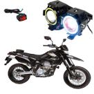 Par Farol de Milha Angel Eye U7 para Moto Kawasaki D Tracker X 250CC 2010 2011 2012 2013