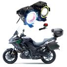 Par Farol de Milha Angel Eye U7 para Moto Kawasaki Versys 1000 Grand Tourer 2013 2014 2015 2016 2017 2018 2019 até 2022
