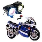 Par Farol de Milha Angel Eye U7 para Moto Suzuki GSX R 1100 1991 1992 1993 1994 1995 1996 1997 1998 1999 2000
