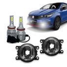 Par Farol de Milha Auxiliar Argo 2016 á 2022 Mais Led C6 H8/H11