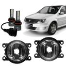 Par Farol De Milha Auxiliar Led Small Logan 2007 a 2021