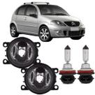 Par farol de milha citroen c3 2009 a 2013 e lampada halogenas