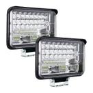 Par Farol De Milha Led 144w Retangular Bivolt Truck Potente