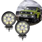 Par Farol de Milha LED Modelo Redondo 27W 12/24V 6000K