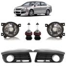 Par Farol de Milha+Par Grade do milha+Lâmpadas H11 Jetta 2005 A 2010