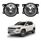 Par Farol de Milha para Jeep Compass 2017 a 2021 Auxiliar Neblina