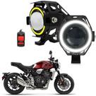 Par Farol de Milha para Moto CB1000R 2011 2012 2013 2014 2015 2016 2017 2018 2019 Angel Eye U7 Mini