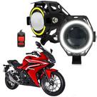 Par Farol de Milha para Moto CB500R 2017 2018 2019 Angel Eye U7 Mini