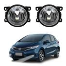 Par Farol de Milha para New Fit 2015 a 2017 Auxiliar Neblina Par Farol de Milha para New Fit 2015 a 2017 Auxiliar Neblina