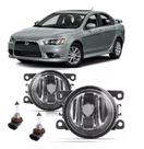 Par Farol De Milha Universal Mitsubishi Lancer GT 2012 2013 2014 2015 2016 2017 2018 2019 + Lâmpada