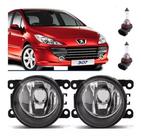 Par Farol De Milha Universal Peugeot 307 2007 2008 2009 2010 2011 2012 2013 2014 + Lâmpada