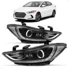 Par Farol Elantra 2017 2018 Com Projetor Sem Led Com Motor