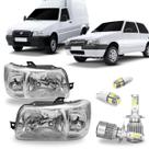 Par farol fiat uno 04 05 06 07 08 09 10 11 12 13 e super led