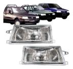 Par Farol Fiat Uno Fiorino Elba Premio 91 92 93 94 95 96 97 98 99 a 2003 Lente de Vidro