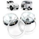 Par Farol Fusca Kombi Com Aro Cromado 74 75 76 A 93 94 95 96