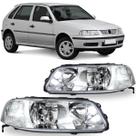 Par farol gol 1999 00 01 02 03 04 2005 g3 cromado foco duplo