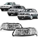 Par Farol Gol G3 99 2000 2001 2002 á 2005 Foco Duplo Cromado