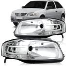 Par farol gol g4 2003 a 2009 mascara cromada