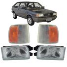 Par Farol Gol quadrado Parati Saveiro 1991 1992 1993 1994 + Piscas Cristal