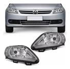 Par Farol Gol Voyage Saveiro G5 2009 a 2012 Cromado Foco Simples