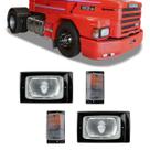 Par farol h4 completo scania 112/113 - nino + pisca cristal gauer