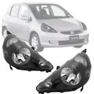Par farol honda fit 2003 2004 2005 2006 mascara negra