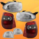 Par Farol + Lanterna Fumê Palio E Pisca 96 97 98 99 00