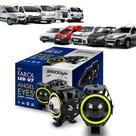 Par Farol Led Angel Eye Auxiliar Neblina Luz Branco