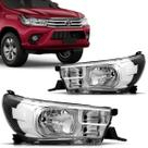 Par Farol Manual Sem Led Sem Xenon Hilux 2016 2017 2019
