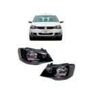 Par Farol Máscara Negra Fumê Golf Sportline 2008 À 2014 original