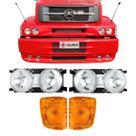 Par Farol Mb 1620 1418 1634 1938 2638 Duplo + Pisca Âmbar