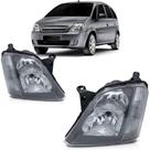 Par Farol Meriva 2002 A 2011 Máscara Cinza