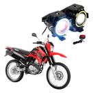 Par Farol Milha Angel Eye U7 para Moto Yamaha XTZ 250 Lander 249CC 2007 2008 2009 2010 2011 2012 2013